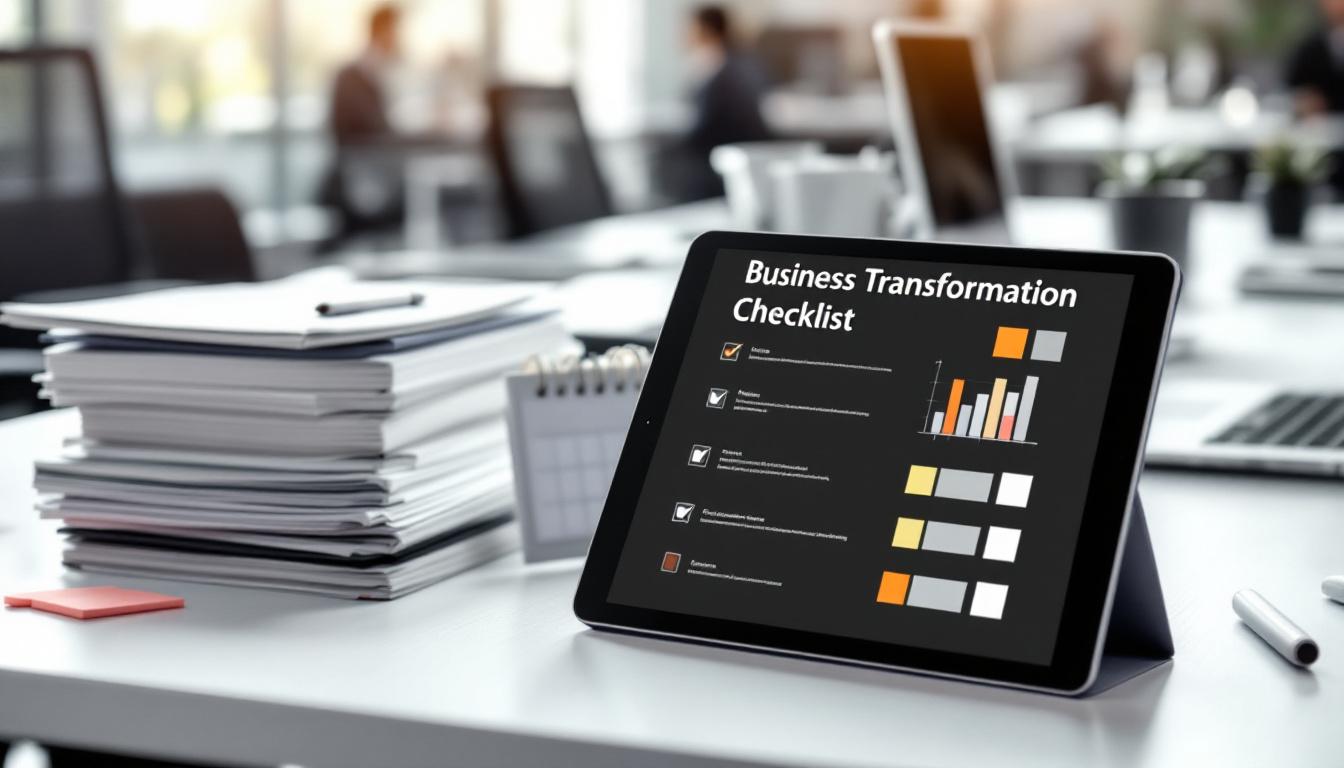 Liste de contrôle détaillée pour la préparation d'un projet d'automatisation d'entreprise avec cases à cocher, étapes de validation, prérequis techniques et organisationnels, et timeline de déploiement structurée