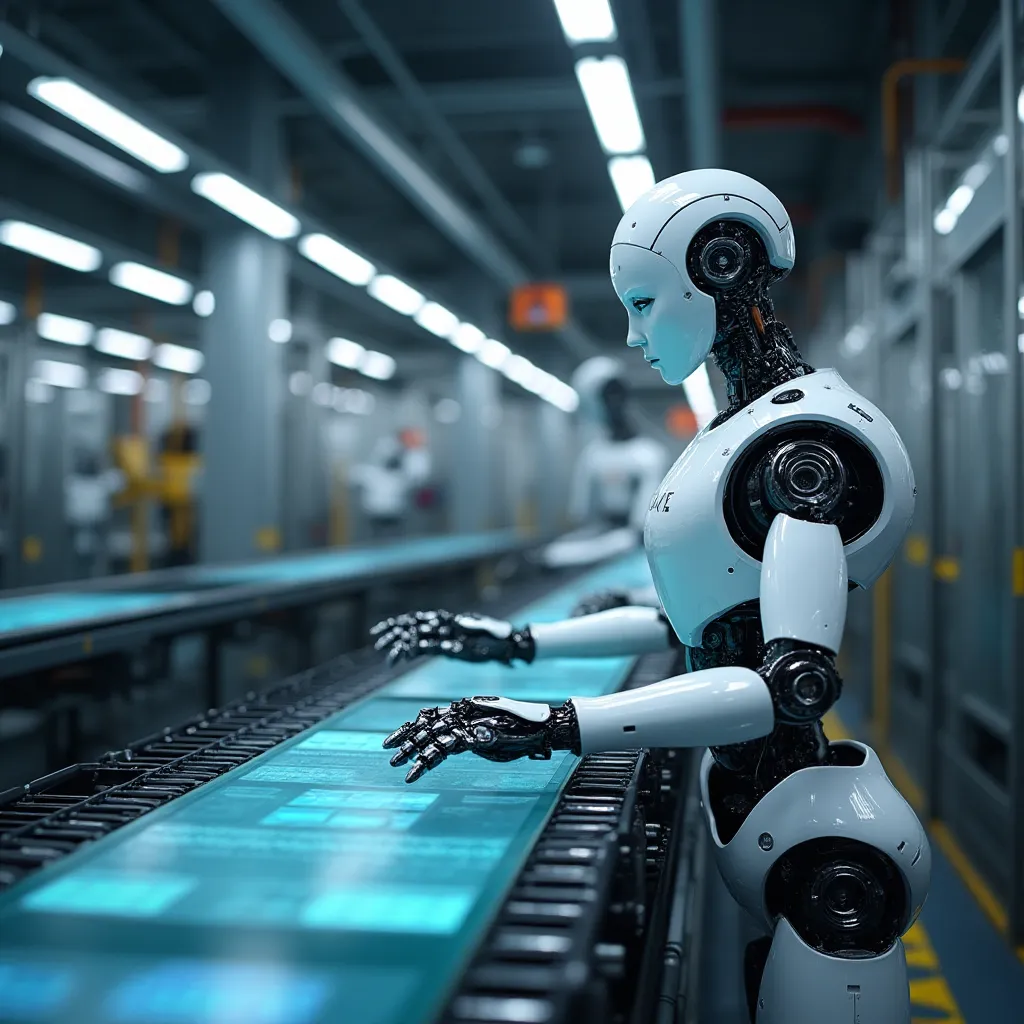 Automatisation manufacturière avec robots IA et capteurs IoT