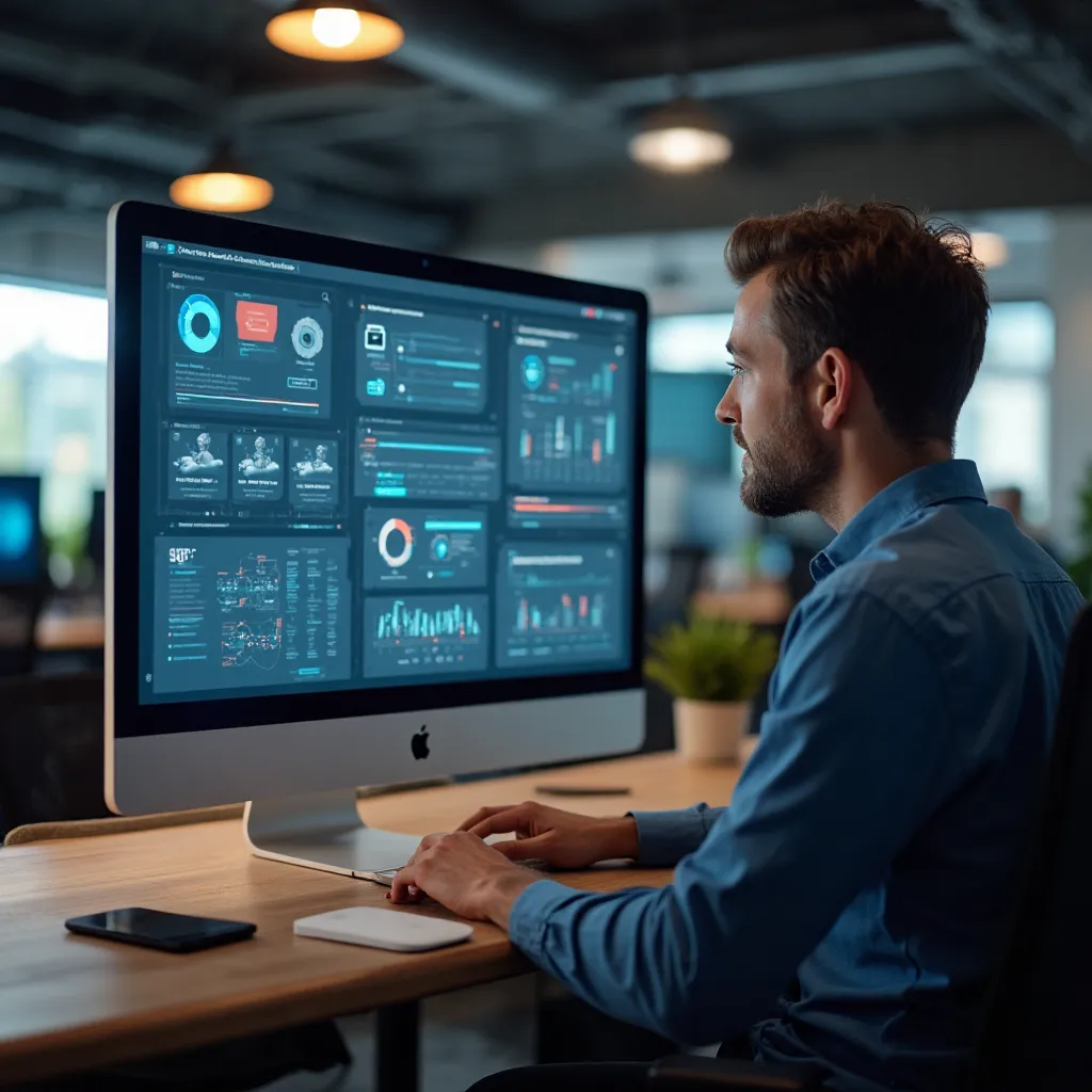 Dirigeant PME analysant les bénéfices de l'automatisation
